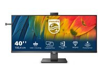 Philips 40B1U5601H Écran WQHD 40 Pouces Webcam 5 MP réglable en Hauteur Haut Parleur 3440x1440 100 Hz HDMI DisplayPort USB C RJ45 concentrateur USB - vue 7