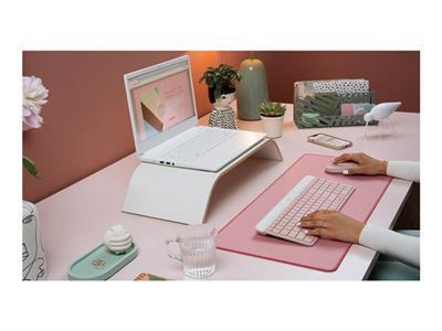 Logitech Slim Wireless Combo MK470 - ensemble clavier et souris - AZERTY - Franais - rose Priphrique d\'entre