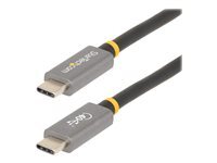 StarTech.com (1M) Usb4 Cable, Usb-If Certified Usb-C Cable, 40 Gbps, Usb Type-C Data Transfer Cable, 100W Power Delivery, 8K 60Hz, Compatible W/Thunderbolt 4/3/Usb 3.2 Usb C To C Cable (Cc1m-40G-Usb-Cable) Cable Usb De Type-C 24 Pin Usb-C Pour 2 3Ft de I