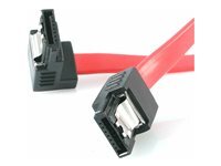 StarTech.com 18in Latching SATA to Right Angle SATA Serial ATA Cable - cable SATA - 46 cm