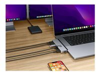 HyperDrive DUO Pro - station d'accueil - USB-C x 2 - HDMI, USB4 - 1GbE