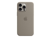 Coque en silicone avec MagSafe pour iPhone 15 Pro Max - Argile