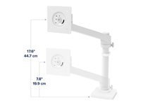 Bras pour cran NX Ergotron – blanc