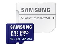 Samsung PRO Plus MB-MD128SA - carte mmoire flash - 128 Go - microSDXC UHS-I