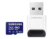 Samsung PRO Plus MB-MD256SB - carte memoire flash - 256 Go - microSDXC UHS-I