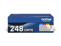 Brother TN248VAL Multipack - pack de 4 - noir, jaune, cyan, magenta - original - cartouche de toner