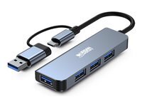 Urban Factory Minee - concentrateur (hub) - USB-A/C - 4 ports