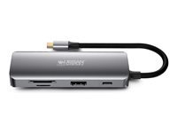Urban Factory HUBEE 8 IN 1 - station d'accueil - USB-C 3.1 - HDMI - 1GbE