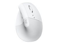 Logitech Lift for Mac - souris verticale - Bluetooth - blanc casse