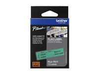 Brother Etiquettes Noir sur vert Original FLe-7511