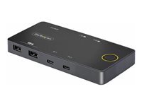 StarTech.com 2-Port USB-C KVM Switch, Single-4K 60Hz HDMI Monitor, Dual-100W Power Delivery Pass-through Ports, Bus Powered, USB Type-C/USB4/Thunderbolt 3/4 Compatible - Small Form Factor (C2-H46-UC2-PD-KVM) commutateur 2 ports