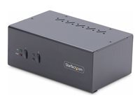 Startech.com Noir Switch Kvm 2 Ports Pour 2 Ecrans, 4K60hz, 2 Ports Usb 5Gbps - Commutateur Écran-Clavier-Souris/Audio/Usb - 2 X Kvm / Audio / Usb - 1 Utilisateur - Image 4