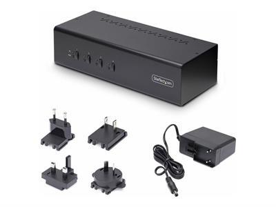 StarTech.com Switch KVM 4 Ports DisplayPort, KVM 4K