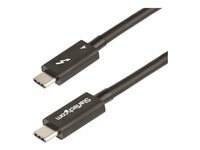 StarTech.com (50Cm) Thunderbolt 4 Cable, 40Gbps, 100W Power Delivery, 4K/8K Video Support, Intel-Certified Thunderbolt Cable Compatible W/ Usb4/Thunderbolt 3/Usb 3.2/Usb Type-C/Displayport (Tblt4mm50cm) Cable Thunderbolt Thunderbolt 4 Pour Thu 1.6Ft de I - Image 1