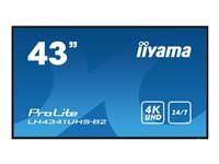 Iiyama Noir 43', Dalle Ips, 4K Uhd 3840X2160, 8Ms, 500 Cd/M², 1200:1, 24/7, Haut-Parleurs - Neuf - Image 3