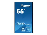 Iiyama Clair 55', Dalle Ips, 4K Uhd 3840X2160, 8Ms, 500Cd/M², Haut-Parleurs, 3Xhdmi, 1Xvga, Usb, Media Player - Neuf - Image 4