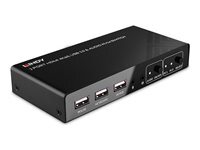 Lindy KVM Switch - 2 Ports - HDMI 4K60 - USB 2.0 - Audio