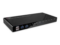 Lindy Noir - Commutateur Écran-Clavier-Souris/Audio/Usb - Hdmi 4K60, Usb 3.0 - 4 X Kvm / Audio / Usb - 1 Utilisateur Local - De Bureau - Image 3