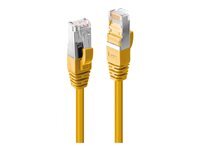 Lindy - Cordon de raccordement - RJ-45 (M) pour RJ-45 (M) - 20 m - 6.2 mm - S/FTP - CAT 6 - sans halogène, sans crochet - jaune