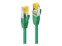 Lindy - Cordon de raccordement - RJ-45 (M) pour RJ-45 (M) - 7.5 m - 6.5 mm - S/FTP - CAT 7 - sans halogène, sans crochet - vert