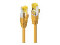 Lindy - Cordon de raccordement - RJ-45 (M) pour RJ-45 (M) - 3 m - 6.5 mm - S/FTP - CAT 6a - sans halogène, sans crochet - jaune
