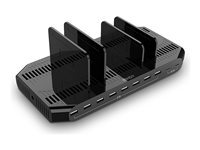 Lindy station de charge 2 x USB C 8 x 4 pin USB Type A 120 Watt
