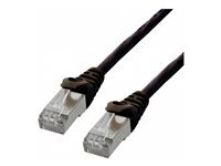 MCL - Cordon de raccordement - RJ-45 (M) pour RJ-45 (M) - 3 m - paire torsadée écrantée (F/UTP) - CAT 6 - sans crochet, bloqué - noir