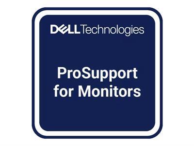 Dell Effectuez une mise  niveau de 3 ans Basic Advanced Exchange vers 5 ans ProSupport for monitors - contrat de maintenance prolong - 5 annes - expdition