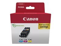 Canon CLI-526 C/M/Y Multi pack - pack de 3 - jaune, cyan, magenta - original - rservoir d'encre