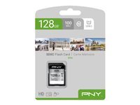 PNY Elite - carte mmoire flash - 128 Go - SDXC UHS-I