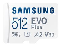 Samsung EVO Plus MB-MC512S - carte memoire flash - 512 Go - microSDXC UHS-I