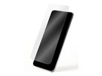 Protège écran verre trempé 2.5D iPhone 15 dureté 9H 60% verre recyclé Cerifié GRS + Cadre de pose Bigben