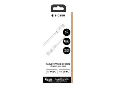 BIGBEN Connected - Cble USB de type-C - 24 pin USB-C pour 24 pin USB-C - 1.2 m