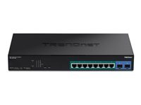 Trendnet Tpe-1021Ws - Commutateur - Intelligent - 8 X 10/100/1000 (Poe+) + 2 X 10/100/1000/Sfp - De Bureau, Montable Sur Rack - Poe+ (130 W) - Conformité Taa - Image 3