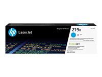 HP 219X -  rendement lev - cyan - original - LaserJet - cartouche de toner (W2191X)