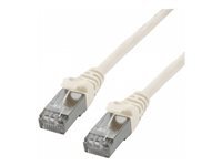 MCL - Cordon de raccordement - RJ-45 (M) pour RJ-45 (M) - 2 m - paire torsadée écrantée (F/UTP) - CAT 6 - sans crochet, bloqué - blanc