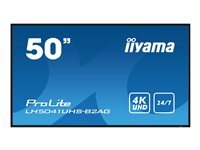 Iiyama Prolite Lh5041uhs-B2ag 50 Classe (49.5 Visualisable) Ecran Lcd Retro-Eclaire Par Led 4K Pour Signalisation Numerique Taille 49.5 Noir de Inmac Wstore - Image 1