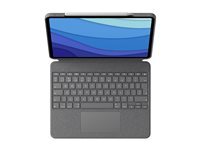Logitech Etui clavier - Combo Touch - AZERTY - Pour iPad Pro 11 pouces (M4 et M5)(2024 et 2025) Gris - vue 4