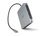 Dicota Argent 10-In-1 - Station D'accueil - Pour Ordinateur Portable, Tablette - Usb-C - 2 X Hdmi - Image 3