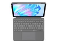 Logitech Combo Touch - clavier et etui - avec trackpad - AZERTY - Francais - gris oxford Peripherique d'entree