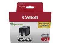 Canon PGI-2500XL BK Twin Pack - pack de 2 - XL - noir - original - reservoir d'encre