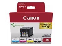 Canon PGI-2500XL BK/C/M/Y Multipack - pack de 4 - XL - noir, jaune, cyan, magenta - original - rservoir d'encre
