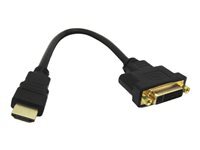DLH cable adaptateur - HDMI / DVI - 20 cm