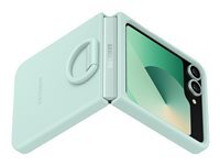 Samsung Coque - Galaxy Z Flip 6 - Silicone - Vert deau - Souple - vue 6