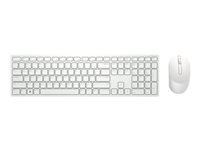 Dell Pro KM5221W - ensemble clavier et souris - AZERTY - Francais - blanc Peripherique d'entree