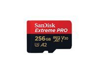 SanDisk Extreme Pro - carte memoire flash - 256 Go - microSDXC UHS-I