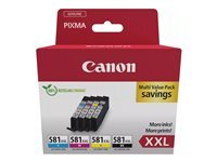 Canon CLI-581XXL C/M/Y/BK Multi Pack - pack de 4 - taille XXL - noir, jaune, cyan, magenta - original - rservoir d'encre