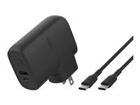 Belkin chargeur secteur USB C et USB A avec Batterie externe 5K intégré