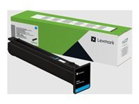 Lexmark Cyan original cartouche de toner LCCP LRP pour Lexmark CX833se CX950se CX951se