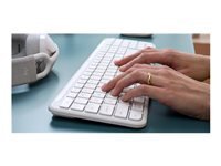 Logitech Signature Slim K950 - clavier - 100% full size - AZERTY - Franais - blanc cass Priphrique d'entre